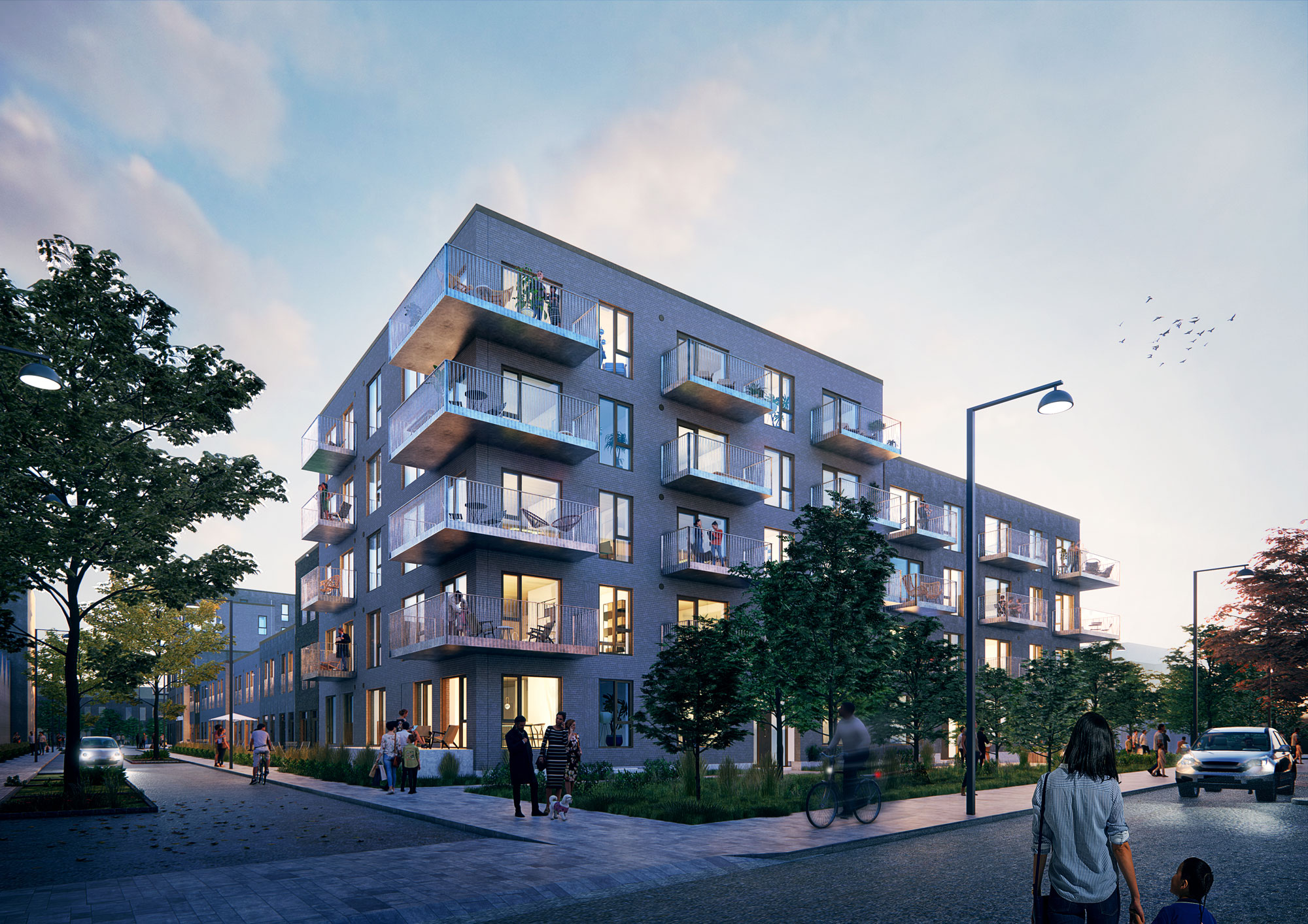 Lejligheder og rækkehuse i Ørestad